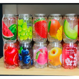 [10 vị] Nước soda trái cây ít đường OKF/  Chupa Chups 350ml* 24 lon/ thùng