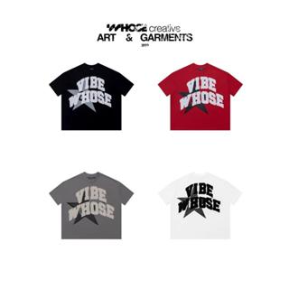 TSHIRT VIBE STAR - Áo thun boxy thêu đắp vải