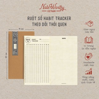 Sổ tay Habit Tracker bìa mềm mỏng nhẹ ghi chép hàng ngày Noteworthy