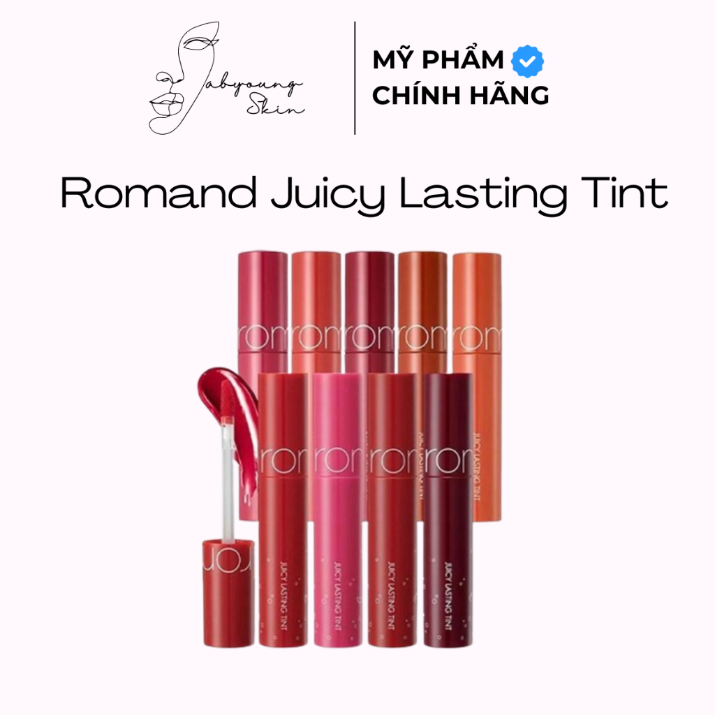 [Màu 06-39] Son Tint Lì Mịn Môi Romand Juicy Lasting Tint 5.5g Mới Chính Hãng Hàn Quốc