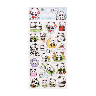 Set 6 tấm sticker hình gấu trúc
