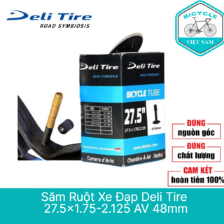 Săm ruột xe đạp deli tire 27.5x1.75-2.125 av 48mm - van xe máy