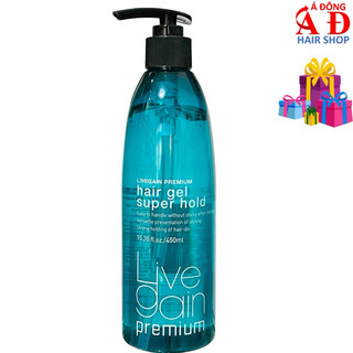 GEL GIỮ NẾP TÓC CỨNG LIVEGAIN PREMIUM HAIR GEL SUPER HOLD 450ML
