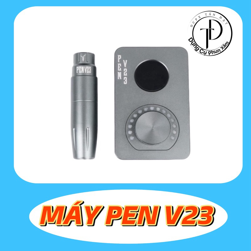 Máy Pen V23 Có 3 Chế Độ Tích Hợp Nguồn Điện Phun Xăm Thẩm Mỹ, Xăm Tóc, Tattoo