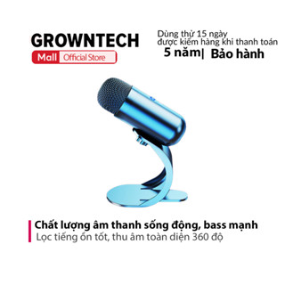Micro thu âm K6 GrownTech livestream, hát, âm thanh chuẩn, bass mạnh BH 5 năm