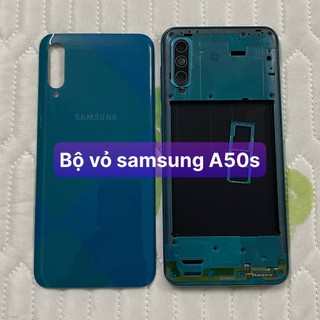 bộ vỏ samsung A50s ,kèm khay sim,phím,kính camera