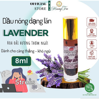 [Dành cho làm việc căng thẳng] Dầu lăn Tinh Dầu Hoa Oải Hương Banna Oil Balm With Herb Lavender 8ml