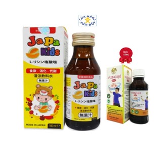  Siro ăn ngon cho bé Japa kid nhập khẩu Nhật Bản chai 100ml 