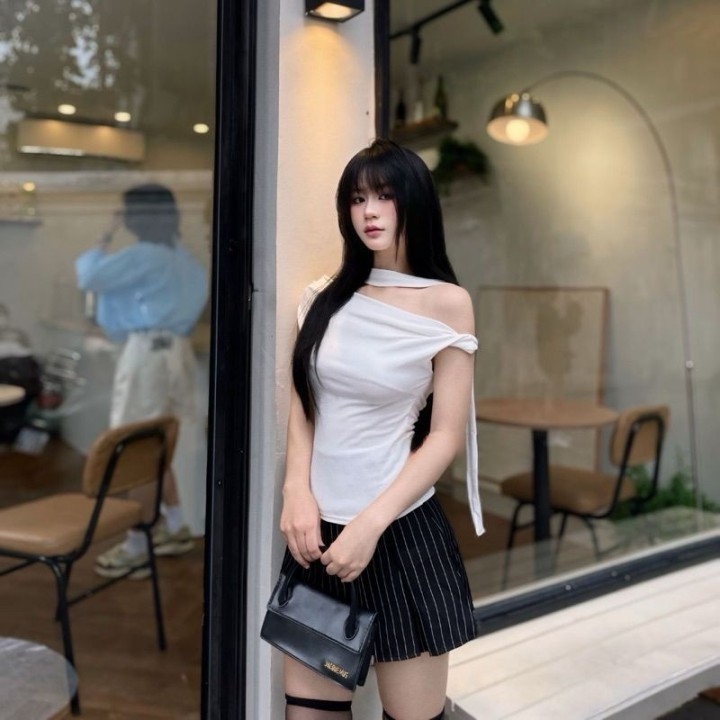 [MẶC 10 KIỂU] Áo trễ vai nữ KÈM DÂY cộc tay thun cotton mềm mịn Z24 justdun Kenco clothing | BigBuy360 - bigbuy360.vn