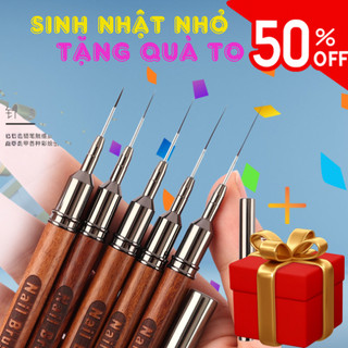 Cọ nét cán gỗ siêu mảnh nail Brush - Cọ vẽ nail chuyên dụng Chanh Nail
