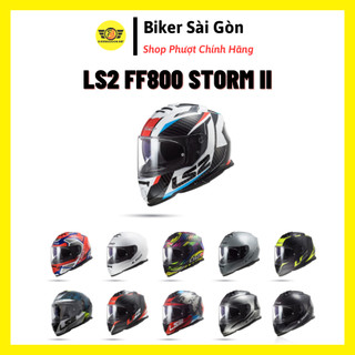 MŨ BẢO HIỂM FULLFACE LS2 FF800 STORM II ECE 22.06 (TẶNG KÈM PINLOCK LS2) - Biker Sài Gòn