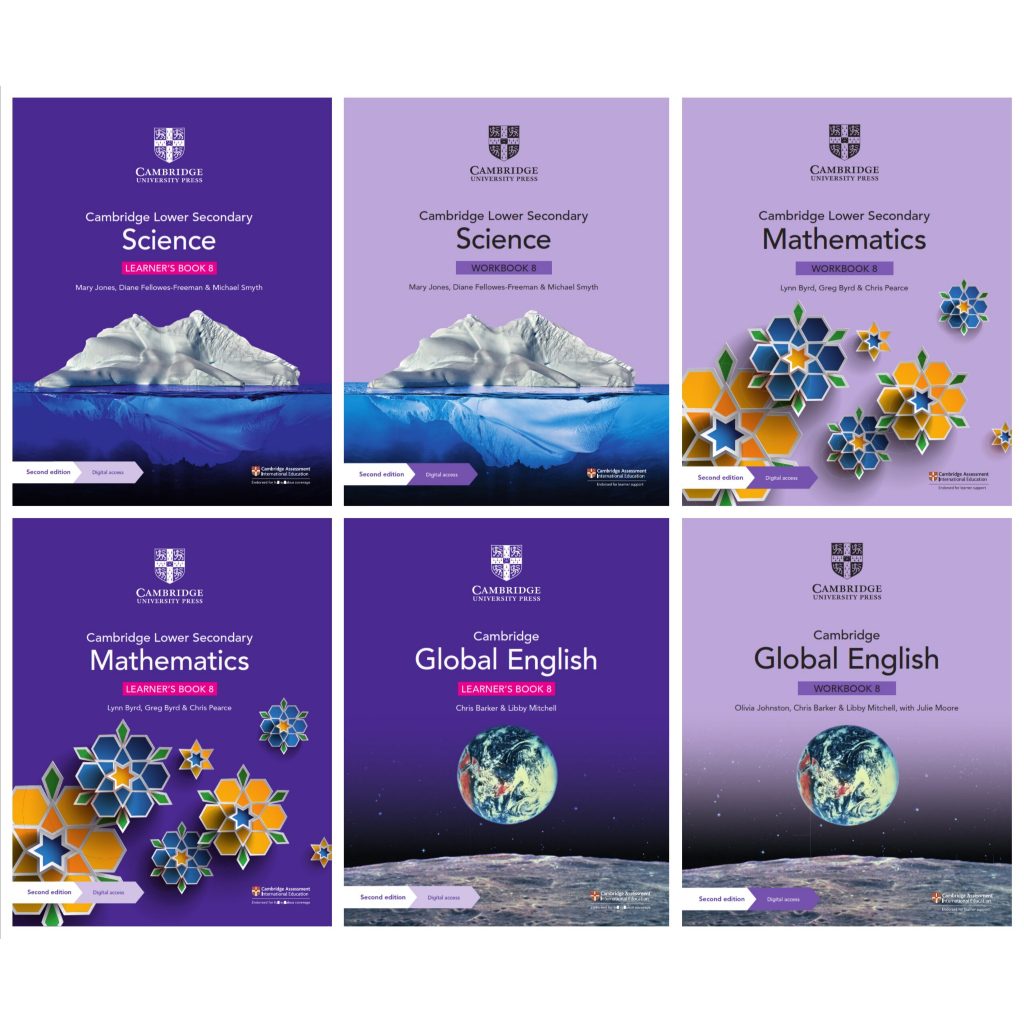 Cambridge Stage 8 Second Edition 2021 6 cuốn (Global English, Science, Mathematics)