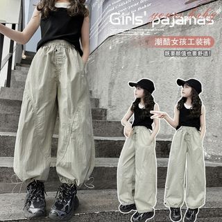 quần dài bé gái lớn quần kaki túi hộp cho bé phong cách hip hop cá tính QTT16 size 130-170 25-50 kg hàng quảng châu