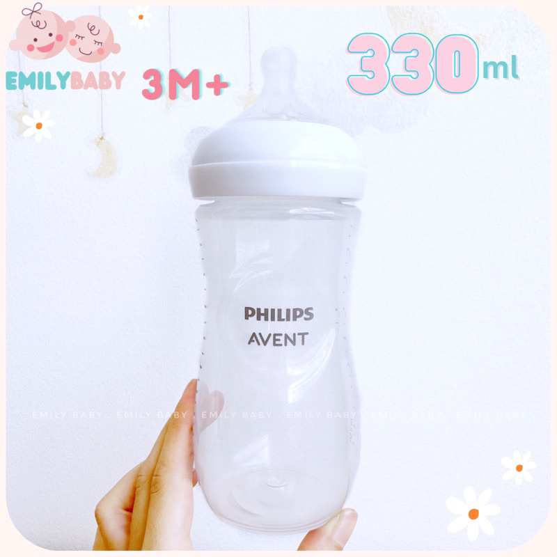 Bình sữa Philips Avent 330ml thay núm đủ size