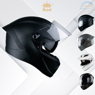 Mũ Bảo Hiểm Fullface 2 Kính Royal M266 - Hàng Chính Hãng - Bảo Hành 12 Tháng - Có màu Đen - Trắng bóng - Xám xi măng
