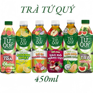 Lốc 6 chai 450ml trà xanh tứ quý