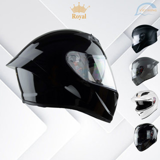 Mũ Bảo hiểm Fullface 2 kính cao cấp Royal M266 - Vòng đầu 55-59cm - Bảo hành 12 tháng