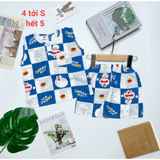 Đồ bộ tole lanh 2 da sát nách tole lọai 1 cho bé trai