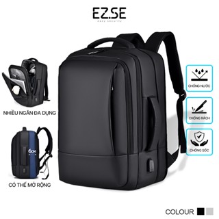 Balo laptop chống sốc chống nước cao cấp EAZY BLA01 có cổng sạc USB , Balo đựng laptop 15.6 17 inch kích thước lớn