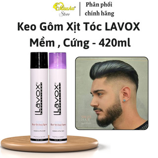 Keo gôm xịt tóc lavox mềm , cứng - 420ml