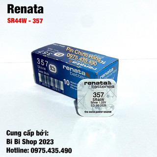 Pin SR44W (357) RENATA Chính Hãng Vỉ 1 Viên - Made SWISS