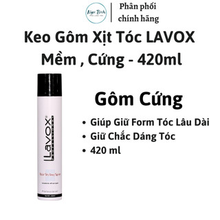 KEO XỊT GIỬ NẾP TÓC LAVOX 420ML