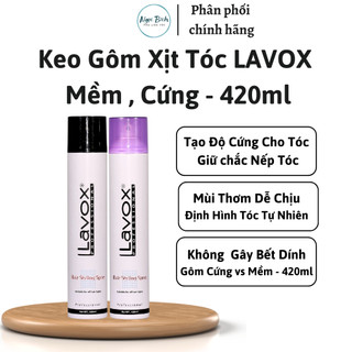 KEO XỊT GIỬ NẾP TÓC LAVOX 420ML