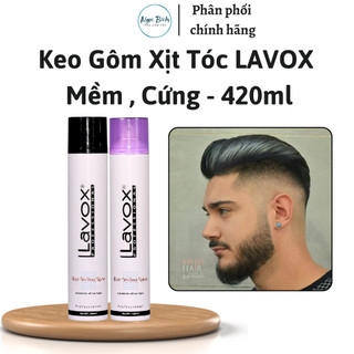 KEO XỊT GIỬ NẾP TÓC LAVOX 420ML