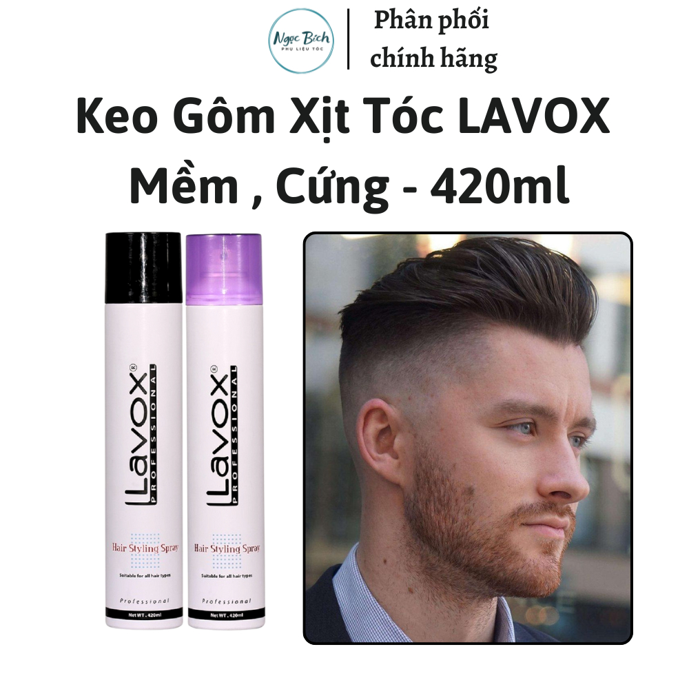 KEO XỊT GIỬ NẾP TÓC LAVOX 420ML