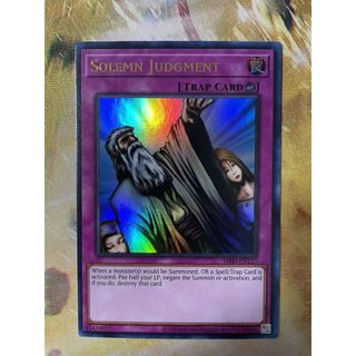 Mã cổ MRD Ultra Rare [ Dưa Hấu Yugioh ] Lá bài thẻ Solemn Judgment - Tặng bọc bài nhựa bảo quản