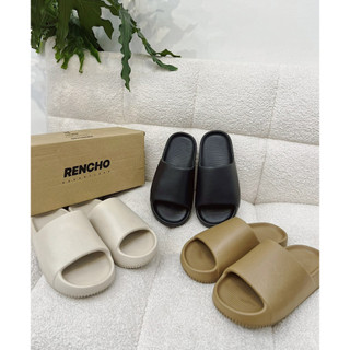 Dép đúc rencho nguyên khối chống thấm nước slipper cao su dép nam đế bằng