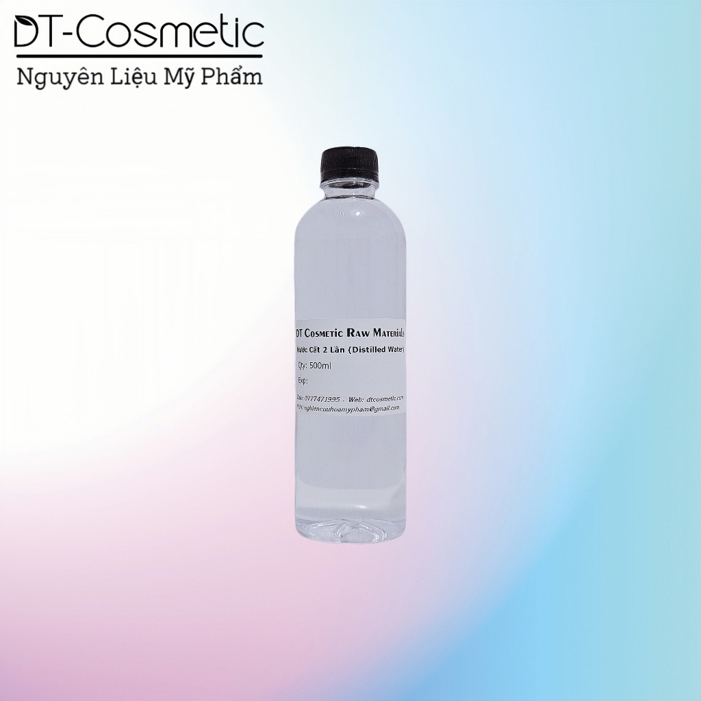 500ml Nước Cất 2 Lần (Distillerd Water) - Nguyên Liệu Mỹ Phẩm