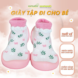 Giày cao su em bé - giày công thái học trẻ em Ggomoosin - Floral