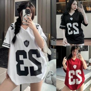 Áo thun nữ tay lỡ chất cotton su in SỐ 23 phong cách Hàn Quốc THUUNISEX M2514