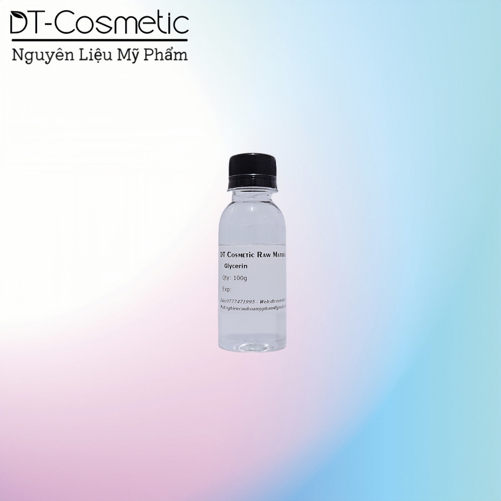 100g Glycerin - Chất Giữ Ẩm, Dung Môi - Nguyên Liệu Mỹ Phẩm