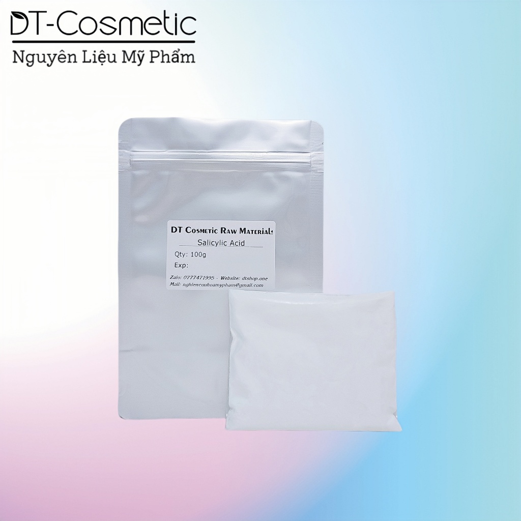 100g Salicylic Acid (BHA) - Hoạt Chất Cho Da Dầu Mụn - Nguyên Liệu Mỹ Phẩm