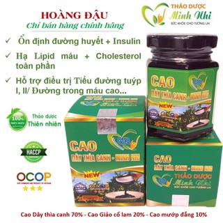Cao dây thìa canh Cao giảo cổ lam Cao mướp đắng (lọ 100g) của Minh Nhi cho người tiểu đường