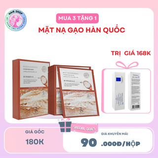  10 Miếng mặt nạ cám gạo hàn quốc chiết xuất từ gạo bí quyết giúp da trắng hồng dưỡng ẩm sâu chống lão hoá hồi da giả 