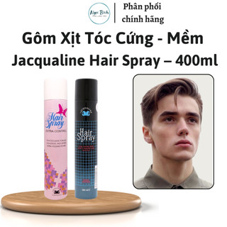 Keo gôm xịt tóc nam nữ jacqualine hair spray 400ml