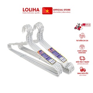 ⛔GIADUNGHOANGMAI⛔ Vỉ 9 móc nhôm treo quần áo (LOẠI 9 MÓC)
