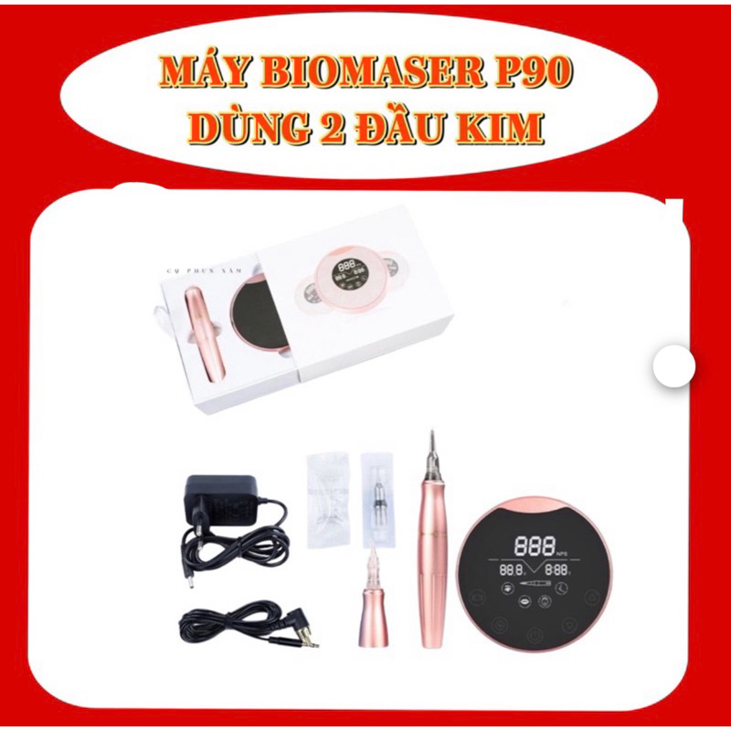 MÁY PEN BIOMASER P90,pen p90,Máy pen 2 đầu biomaser P90