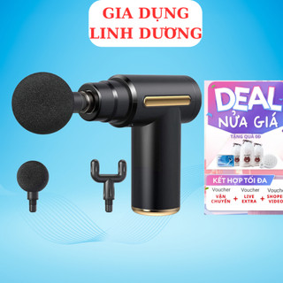 Máy massage cầm tay mini, súng massage cầm tay mini toàn thân 6 cấp độ chuyên sâu đa năng