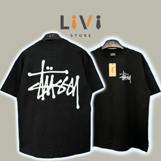 Áo Thun Stussy Basic Graffiti Cotton Cao Cấp Form Rộng - LiVi Store