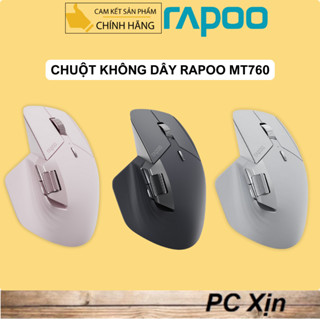 Chuột Không Dây Rapoo MT760 Mini | Bluetooth/2.4G/Có dây | Kết nối tối đa 5 thiết bị - Chính Hãng