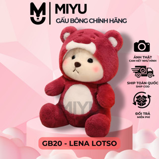  Gấu Bông Lena Khoác Áo Gấu Dâu Lotso Dễ Thương Nhiều Size Ôm Ngủ Mềm Mịn Quà Tặng Cho Bé Cho Bạn Gái MIYU 