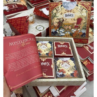 Mẫu hộp trung thu 4 bánh thỏ quý tộc - mẫu mới 2024