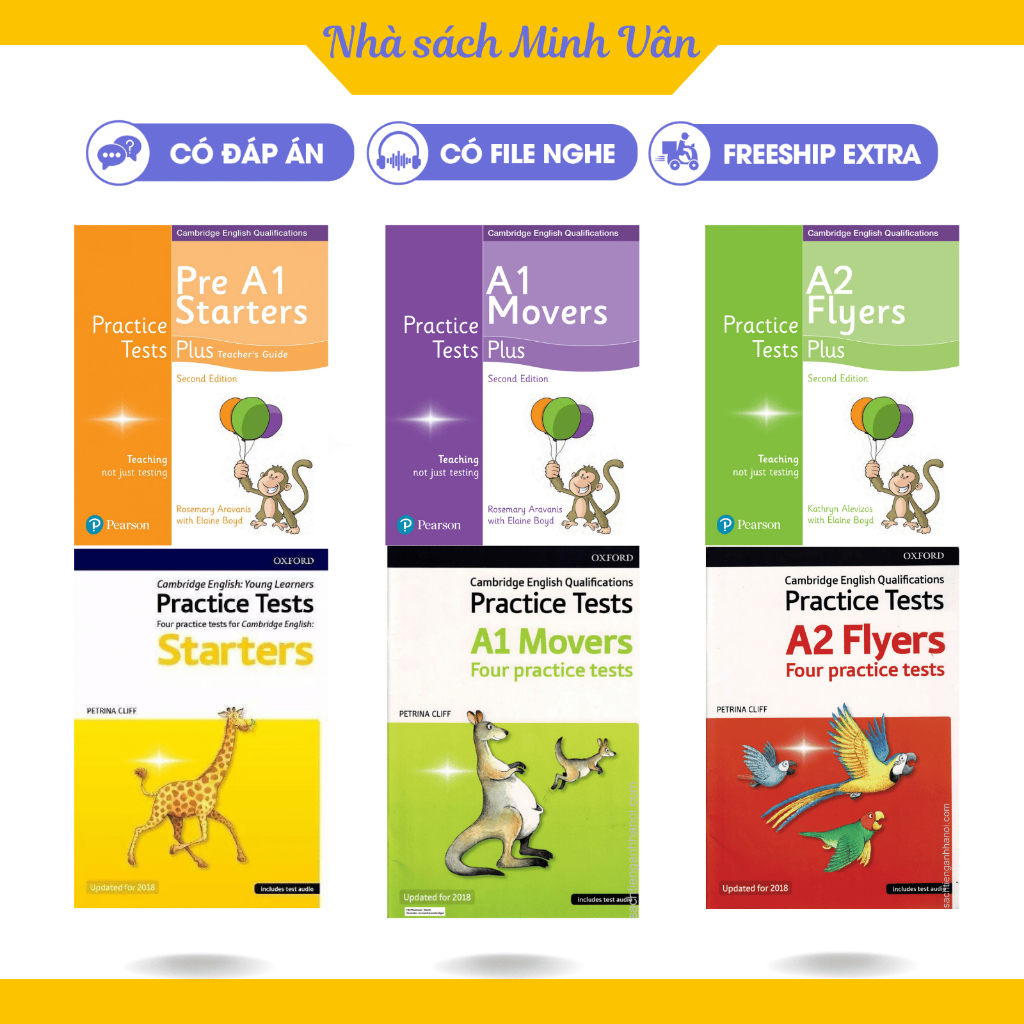 Practice Test Starters, Movers, Flyers - có file nghe - đáp án