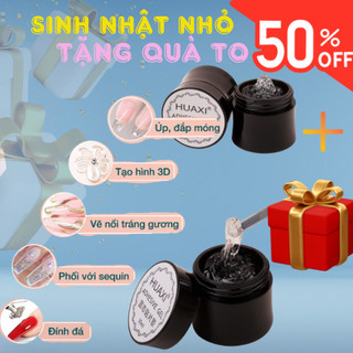 Gel gắn móng Định Hình HUAXI, Gel Khô Nặn Hoa  gel đa năng dán móng úp Siêu Chắc CHANH NAIL