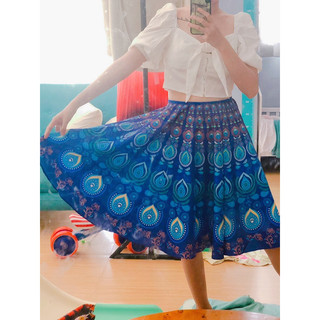 Pass đầm hoạ tiết boho