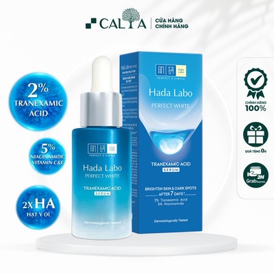 Tinh Chất Hada Labo Màu Xanh Dưỡng Trắng Tối Ưu - HadaLabo Perfect White Tranexamic Acid Serum 30ml